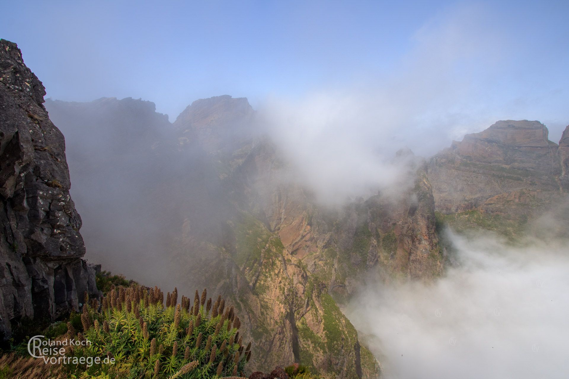 Portugal - Madeira Nebel am Pico Ruivo
